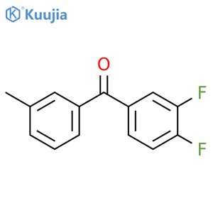 (3,4-difluorophenyl)(3-methylphenyl)methanone structure