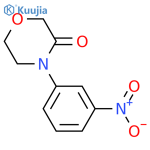 4-(3-Nitrophenyl)-3-morpholinone structure