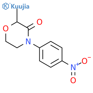 3-Morpholinone, 2-methyl-4-(4-nitrophenyl)- structure