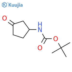 tert-butyl N-(3-oxocyclopentyl)carbamate structure