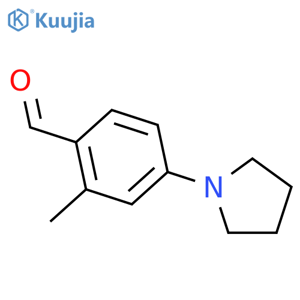 2-Methyl-4-pyrrolidin-1-ylbenzaldehyde structure