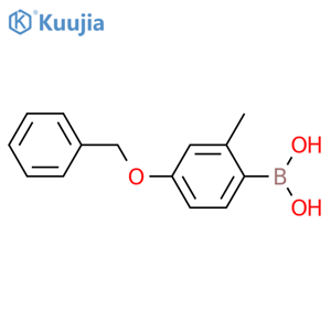 (4-benzyloxy-2-methylphenyl)boronic acid structure