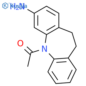 5-Acetyl-3-aminoiminodibenzyl structure