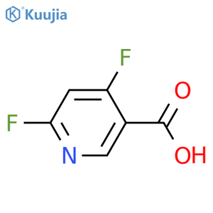 4,6-difluoropyridine-3-carboxylic acid structure