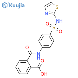 Phthalylsulfathiazole structure