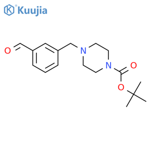 tert-Butyl 4-(3-Formylbenzyl)tetrahydro-1(2H)-pyrazinecarboxylate structure