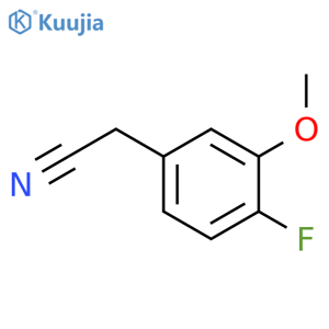 2-(4-Fluoro-3-methoxyphenyl)acetonitrile structure