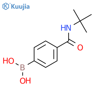 4-(1,1-DiMethylethyl)aMinocarbonylphenylboronic acid structure