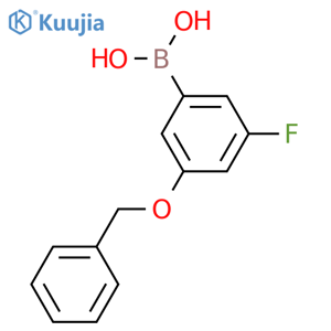 3-Benzyloxy-5-fluorophenylboronic acid structure