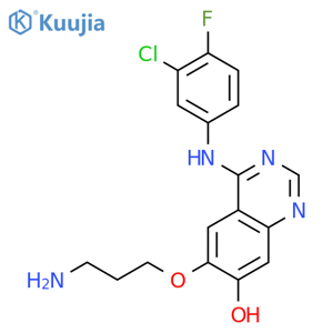 7-QUINAZOLINOL, 6-(3-AMINOPROPOXY)-4-[(3-CHLORO-4-FLUOROPHENYL)AMINO]- structure