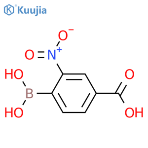 4-Carboxy-2-nitrophenylboronic acid structure