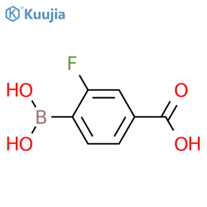 4-borono-3-fluorobenzoic acid structure