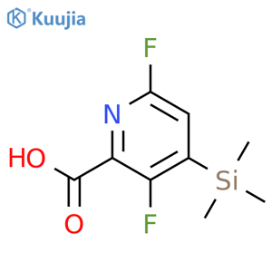 2-PYRIDINECARBOXYLIC ACID, 3,6-DIFLUORO-4-(TRIMETHYLSILYL)- structure