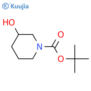 1-Boc-3-hydroxypiperidine structure