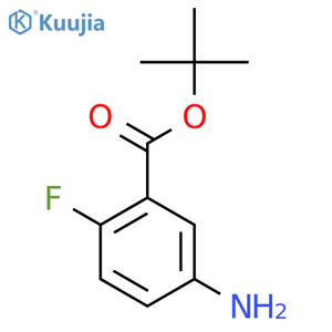 tert-Butyl 5-amino-2-fluorobenzoate structure