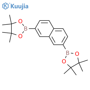 2,7-Bis(4,4,5,5-tetramethyl-1,3,2-dioxaborolan-2-yl)naphthalene structure