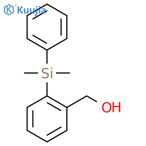 2-(Dimethylphenylsilyl)benzyl alcohol structure