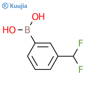 [3-(difluoromethyl)phenyl]boronic acid structure