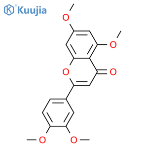 5,7,3',4'-Tetramethoxyflavone structure