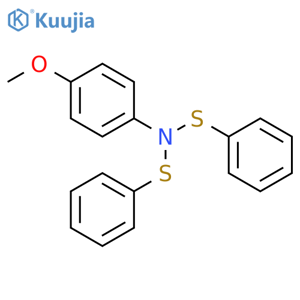 Benzenesulfenamide, N-(4-methoxyphenyl)-N-(phenylthio)- structure