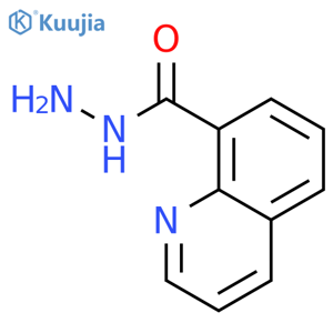 8-Quinolinecarboxylic acid, hydrazide structure