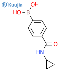 (4-(cyclopropylcarbamoyl)phenyl)boronic acid structure