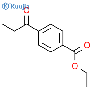 Benzoic acid, 4-(1-oxopropyl)-, ethyl ester structure