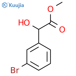 Methyl 2-(3-bromophenyl)-2-hydroxyacetate structure