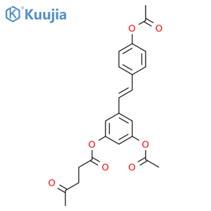 1-O-Levulinoyl Resveratrol Diacetate structure