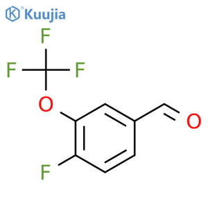 4-Fluoro-3-(trifluoromethoxy)benzaldehyde structure