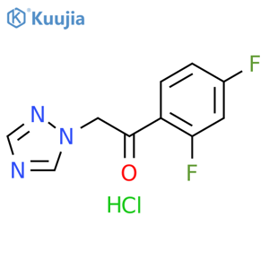 2,4''-DIFLUOR-2-(1H-1,2,4-TRIAZOOL-1-YL)ACETOFENONHYDROCHLORIDE structure