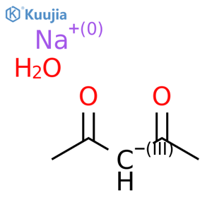 sodium acetylacetonate monohydrate structure