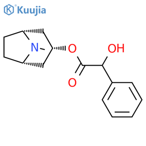 (1R,3R,5S)-8-methyl-8-azabicyclo3.2.1octan-3-yl 2-hydroxy-2-phenylacetate structure