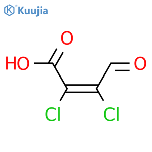 (2Z)-2,3-dichloro-4-oxobut-2-enoic acid structure