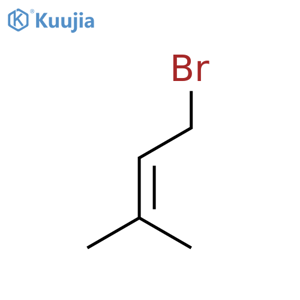 1-bromo-3-methyl-but-2-ene structure