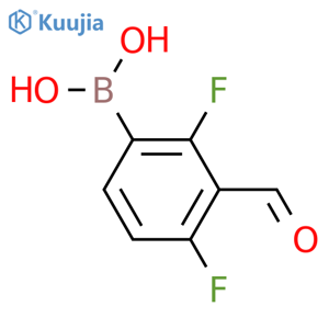 2,4-Difluoro-3-formylphenylboronic acid structure