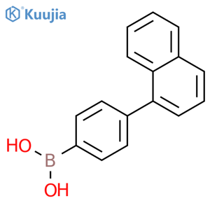 (4-(naphthalen-1-yl)phenyl)boronic acid structure