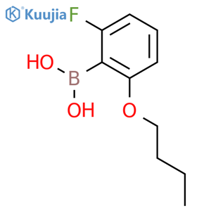 2-Butoxy-6-fluorophenylboronic acid structure