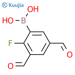 2-Fluoro-3,5-diformylphenylboronic acid structure