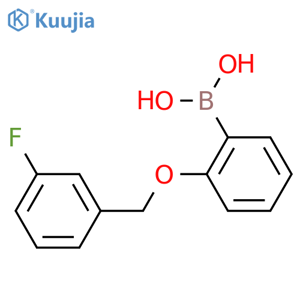 2-(3'-Fluorobenzyloxy)phenylboronic acid structure