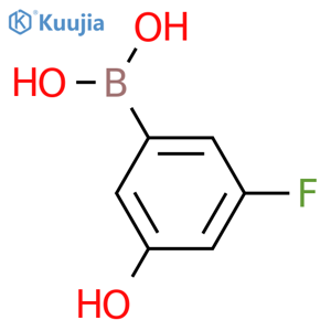 (3-Fluoro-5-hydroxyphenyl)boronic acid structure