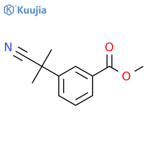 methyl 3-(1-cyano-1-methylethyl)benzoate structure