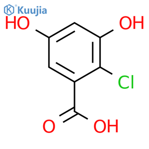 2-Chloro-3,5-dihydroxybenzoic acid structure