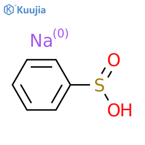 Benzenesulfinic acid, sodium salt structure