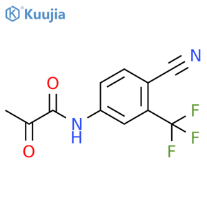 N-4-Cyano-3-(trifluoromethyl)phenyl-2-oxopropanamide structure