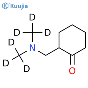 2-(Bismethyl)aminomethylcyclohexanone-d6 structure