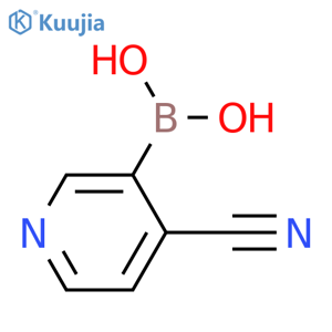 (4-Cyanopyridin-3-yl)boronic acid structure