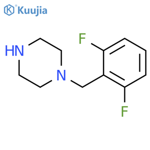 1-(2,6-Difluorophenyl)methylpiperazine structure