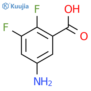 5-Amino-2,3-difluorobenzoic acid structure