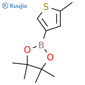 4,4,5,5-tetramethyl-2-(5-methylthiophen-3-yl)-1,3,2-dioxaborolane structure